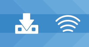 Ένα ρομπότ VEX GO που συνδέεται ασύρματα με το VEXcode GO.