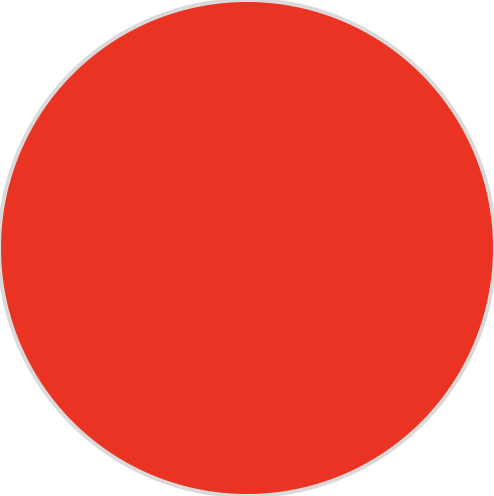 La pantalla del robot está coloreada completamente de rojo.