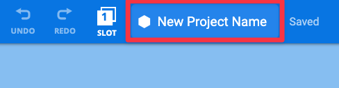 Una ventana de diálogo para guardar archivos de Windows, con el nombre del archivo diciendo Nuevo nombre de proyecto.