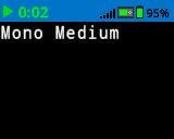 Establezca las opciones de bloque de fuente para los estilos y tamaños de fuente en la pantalla de EXP Brain, mostrando las configuraciones disponibles.