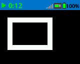 A screenshot of the EXP Brain showing a rectangle with thick borders.