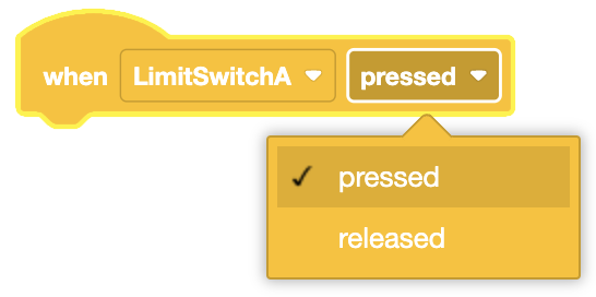 Diagrama que ilustra la funcionalidad del bloque "Cuando Límite" en VEXcode.