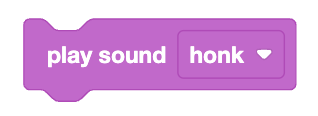Bloque de reproducción de sonido para el robot 123, utilizado para seleccionar y reproducir efectos de sonido sin esperar otras acciones.