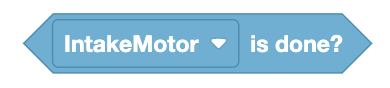 Imagen de un bloque VEXcode VR etiquetado como Motor listo
