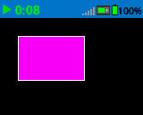 A screenshot of the EXP Brain showing a rectangle filled with purple.