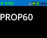 TThe Brain's screen printed numbers and letters with size PROP 60 font. Only PROP60 is displayed.