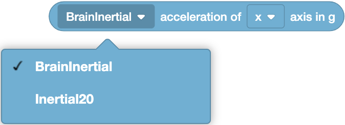 Illustration of an acceleration device used for measuring motion and speed in robotics applications.