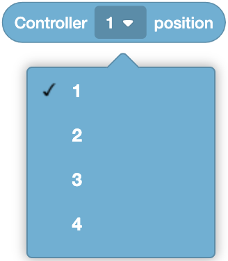 Diagram illustrating the controller position axis for V5 Brain sensing and motor control systems.