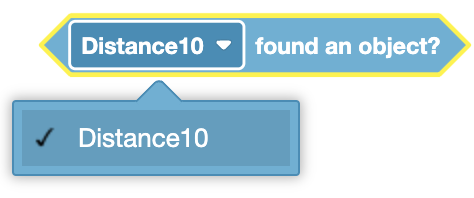 Image showing a distance detection device with a range finder detecting an object's distance and size.