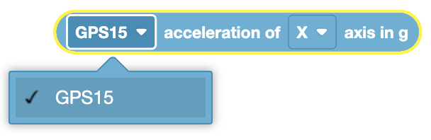 Image of a GPS acceleration device used for sensing and reporting acceleration values in robotics applications.