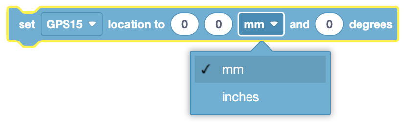 Image showing GPS location settings with parameters for calibration, position, heading, and acceleration.