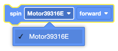 Image of a Spin Motor 393, used in robotics for precise motion control and positioning in various applications.