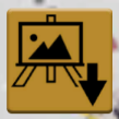 The Art Canvas+ Playground Download Canvas button showing an art easel with an arrow pointing downward.
