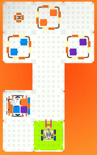 Stage 2 map for the GO Competition - Mars Math Expedition, showing tasks for the VEX GO Hero Robot.