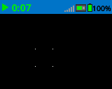 A screenshot of the EXP Brain showing an assortment of pixels showing the corners of a square.